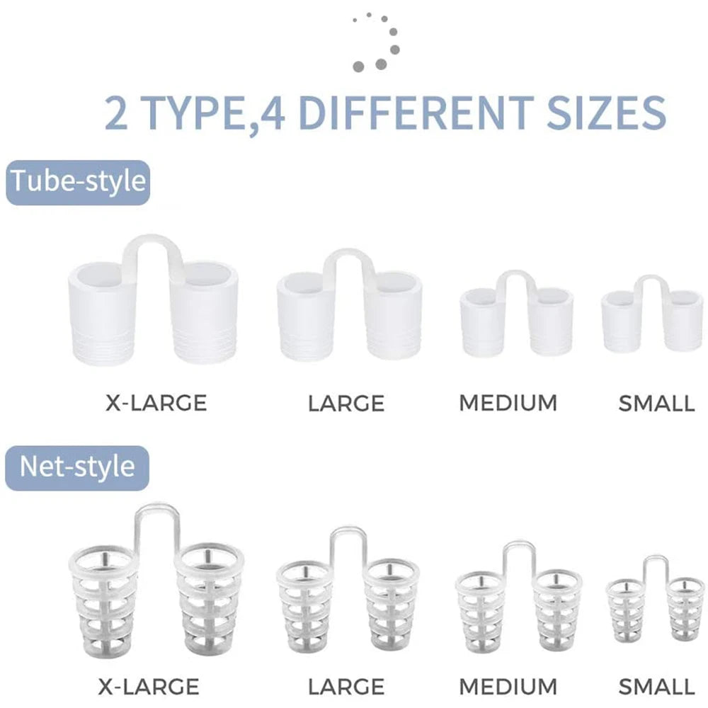 8PCS Anti-Snoring Nose Clips – Silicone Nasal Dilators Sleep Aid