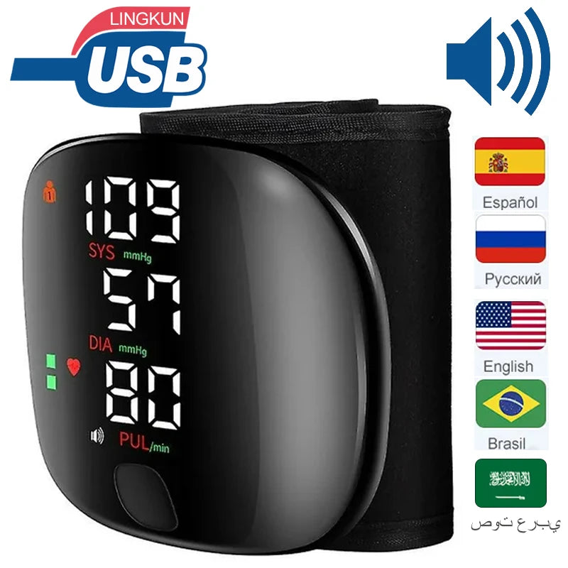 LED Wrist Blood Pressure Monitor