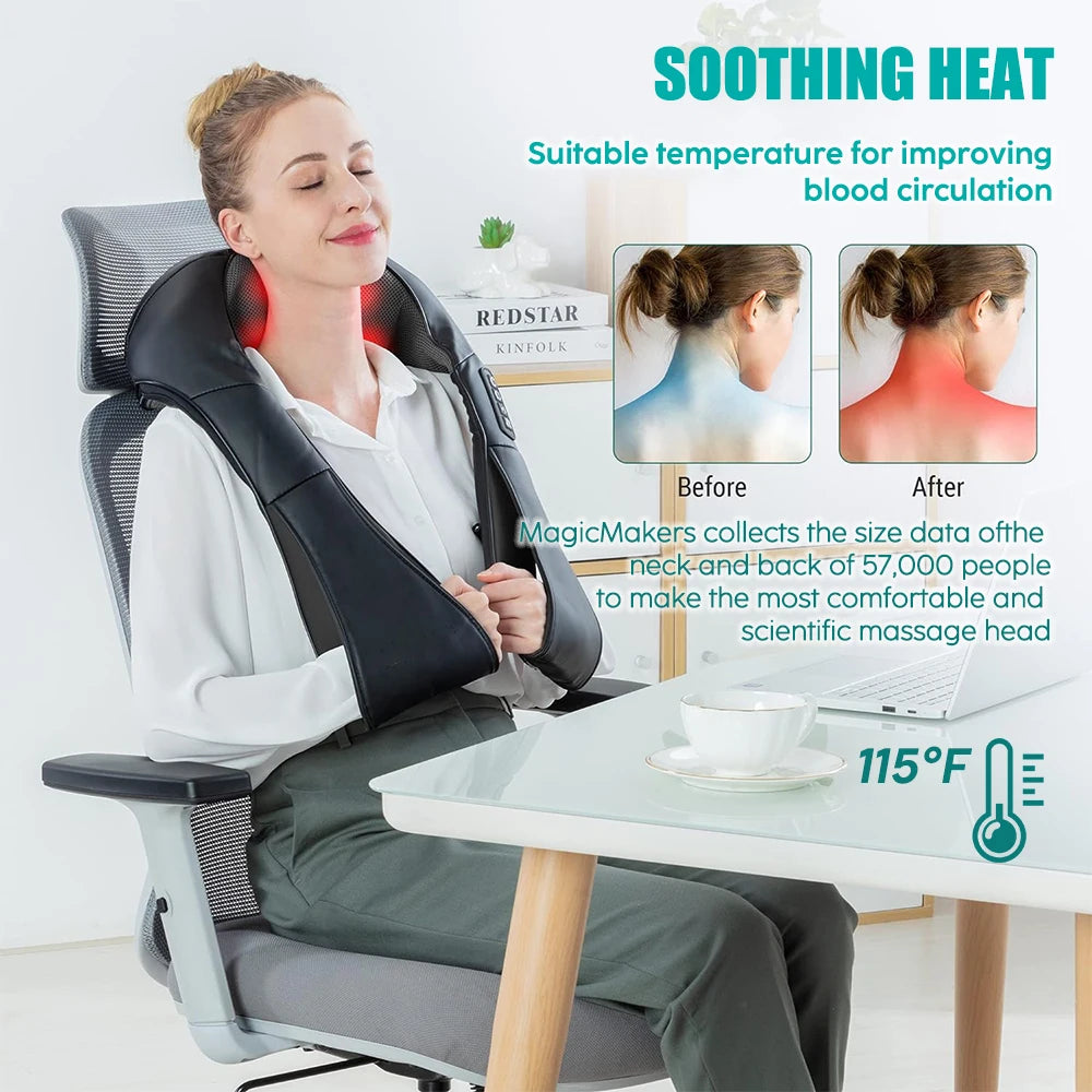 Shiatsu Heated Neck & Shoulder Massager