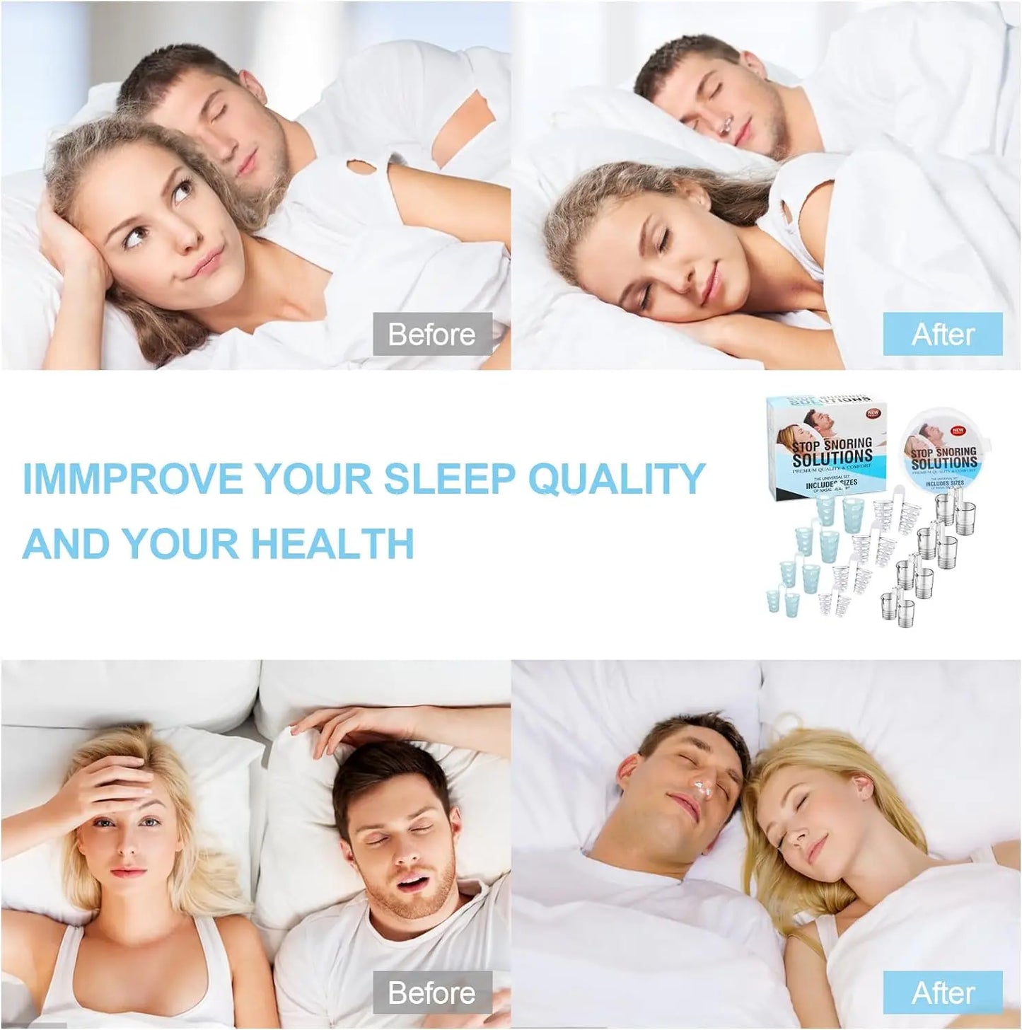 4PCS Anti-Snoring Nasal Dilator for Better Breathing