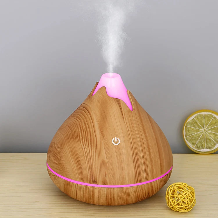 350ML Wood Grain Essential Oil Diffuser