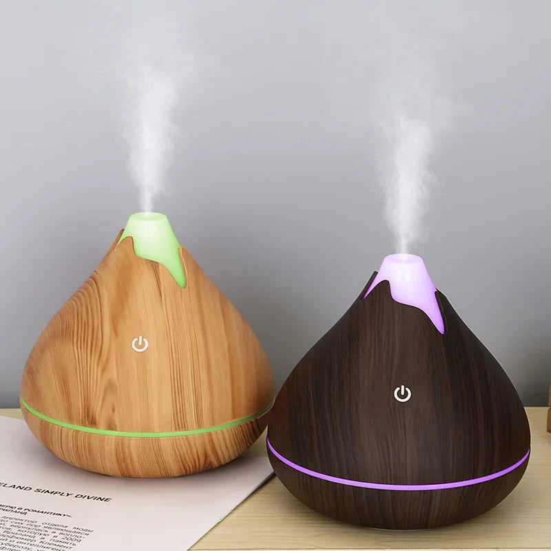 350ML Wood Grain Essential Oil Diffuser
