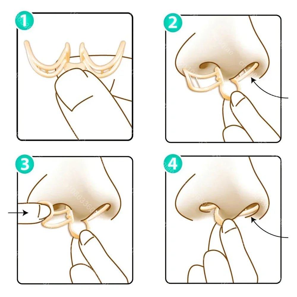 Snore Stopper Nose Clip – Silicone Nasal Dilator for Snoring Relief