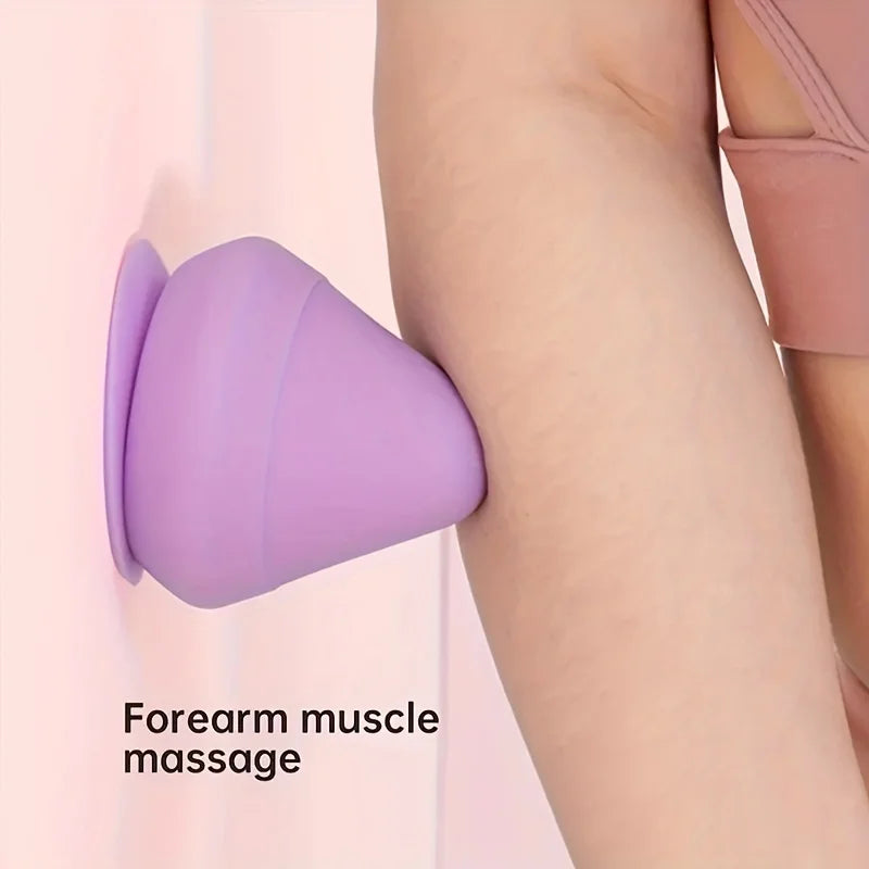 Wall-Mounted Suction Cup Fascia Cone Massager