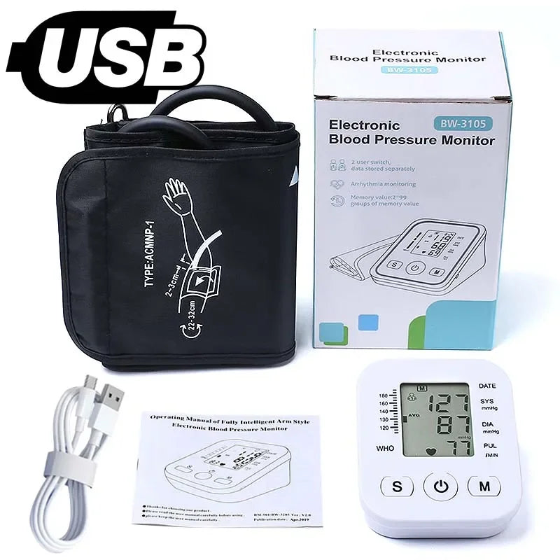 Portable Digital Arm Blood Pressure Monitor