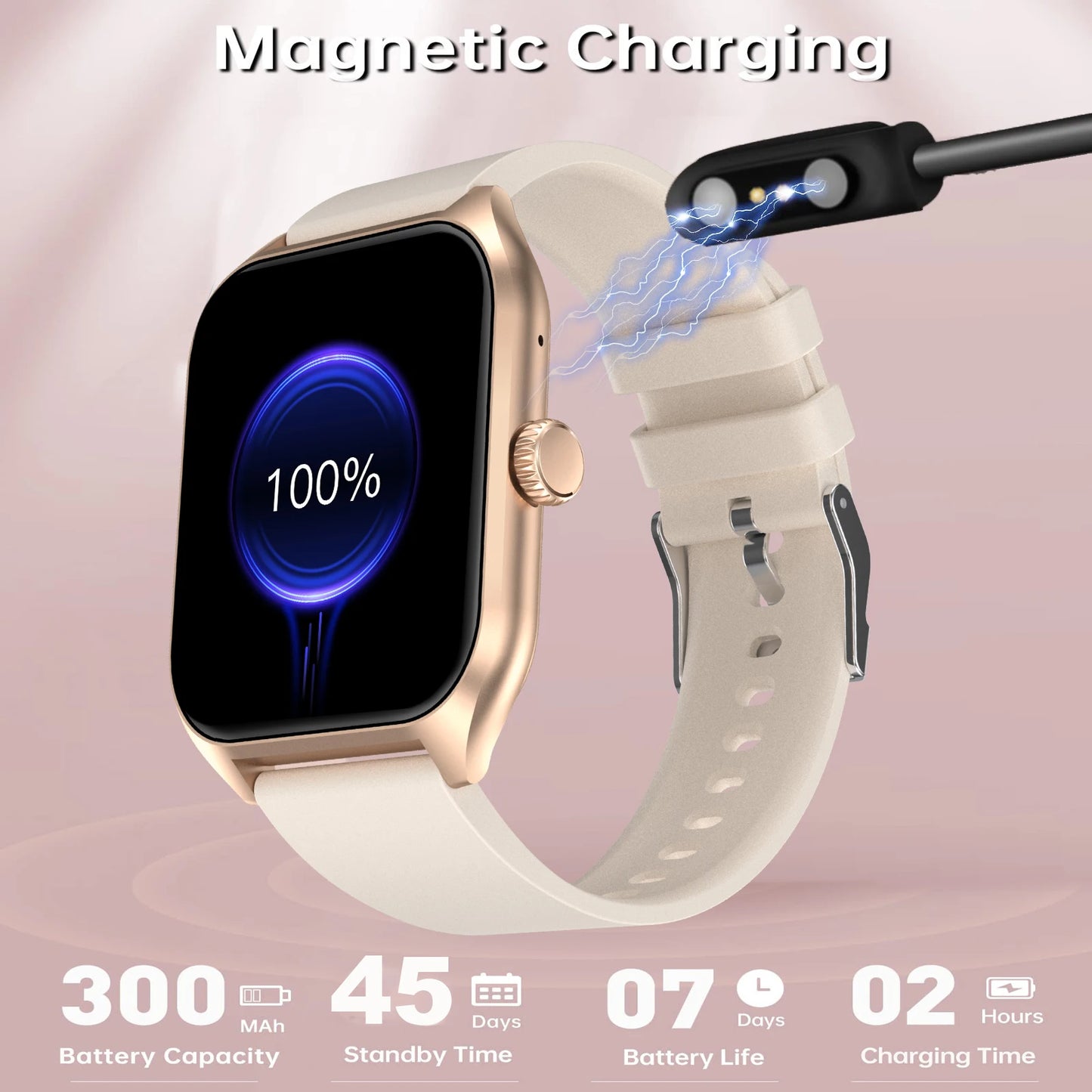 1.96'' Smart Watch with AI Voice Assistant