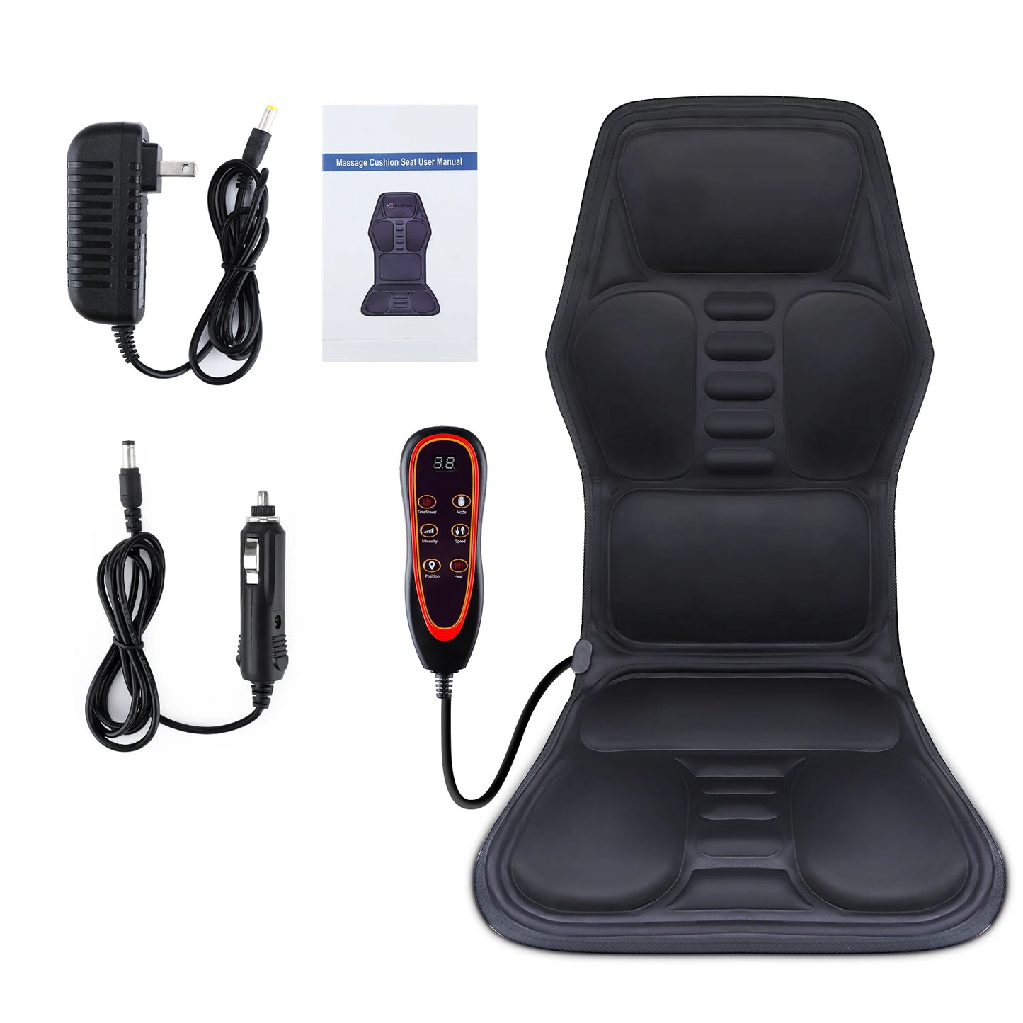 Electric Back Massager Infrared Full-Body Massage Chair Cushion
