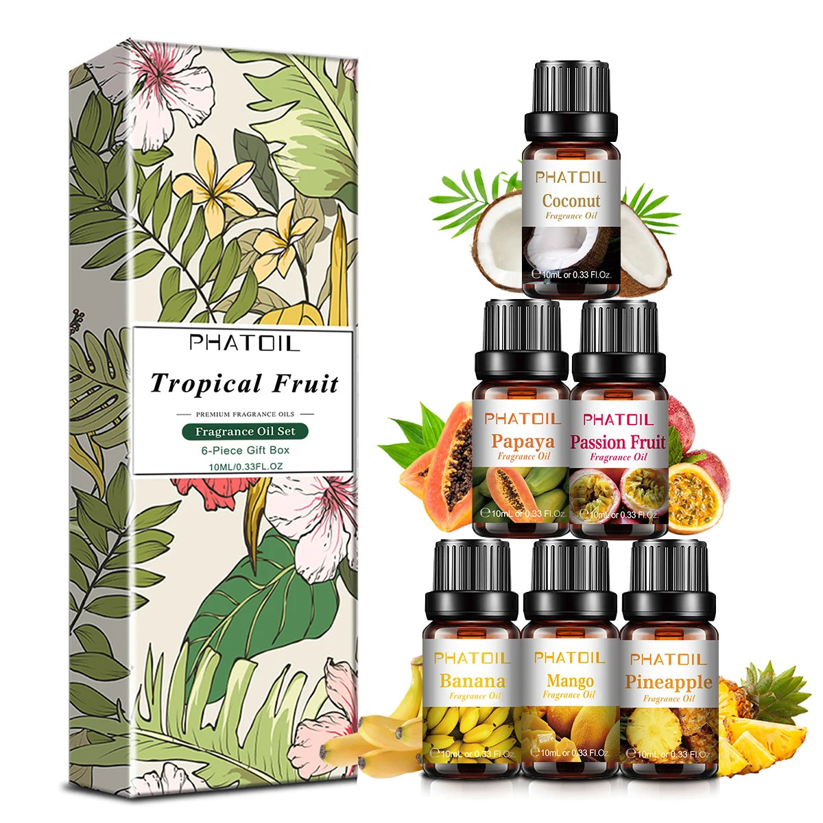 PHATOIL 10ml Fruit Fragrance Oil Set