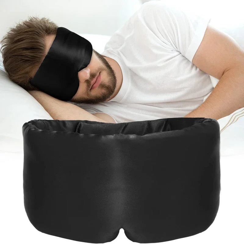 100% Mulberry Silk Sleep Mask – Soft Light-Blocking Eyepatch for Travel & Nap