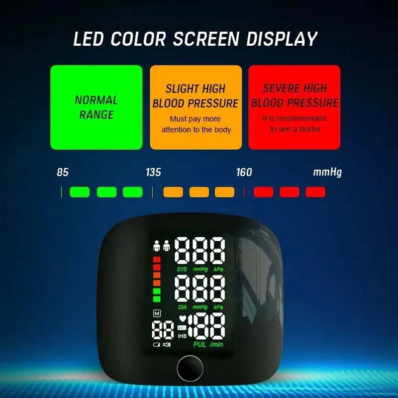 LED Wrist Blood Pressure Monitor