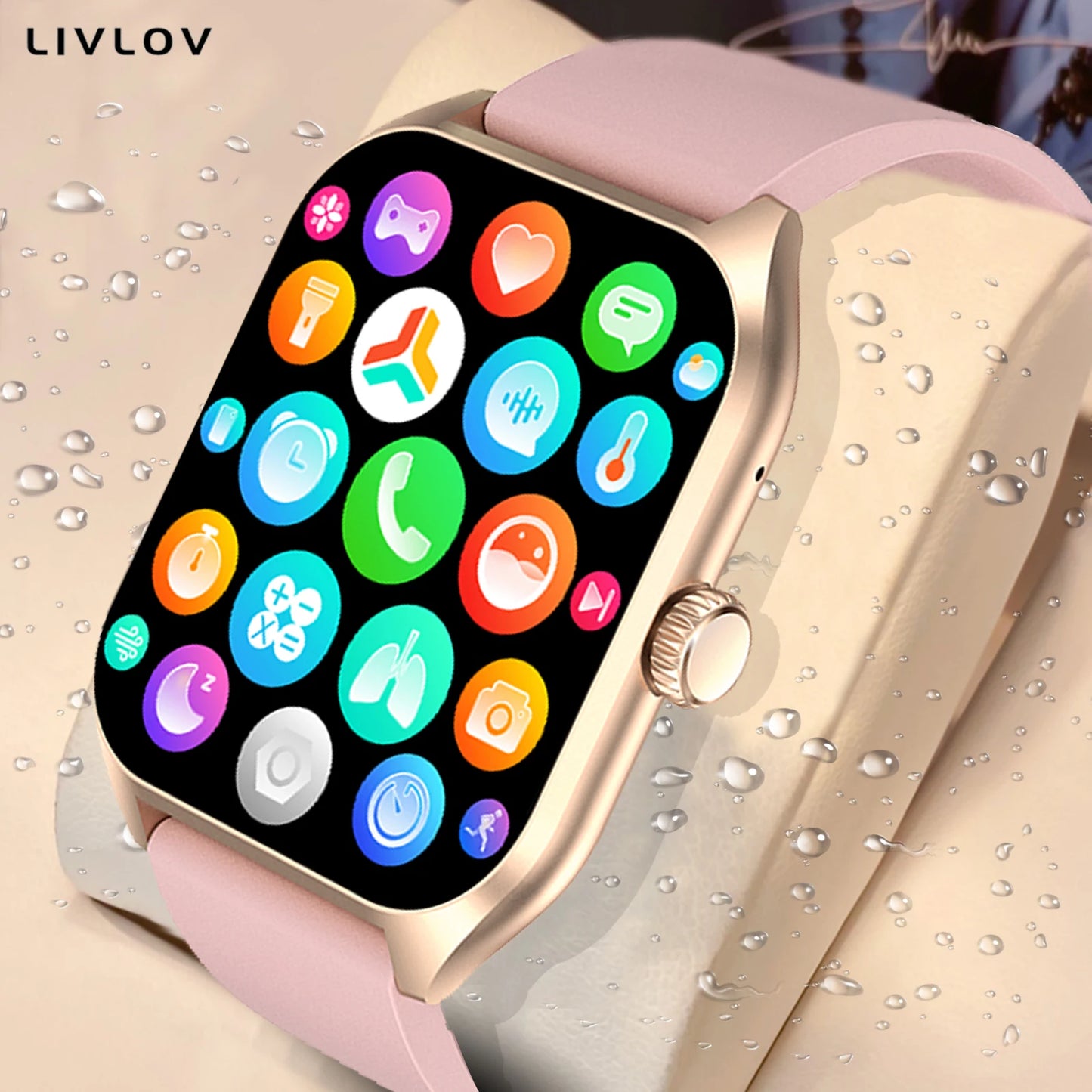 1.96'' Smart Watch with AI Voice Assistant