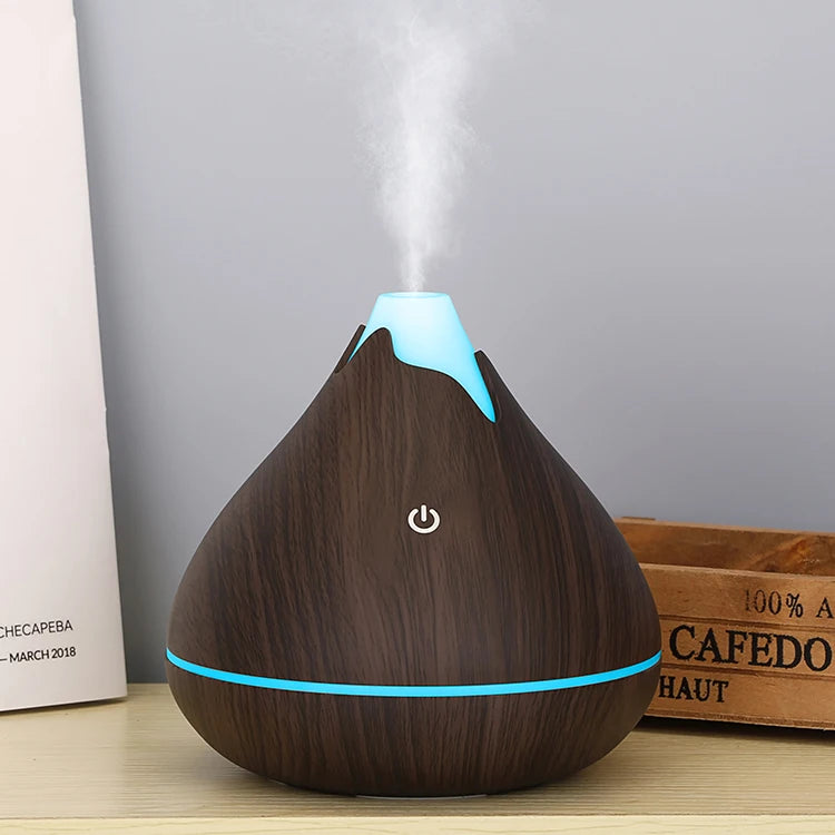 350ML Wood Grain Essential Oil Diffuser