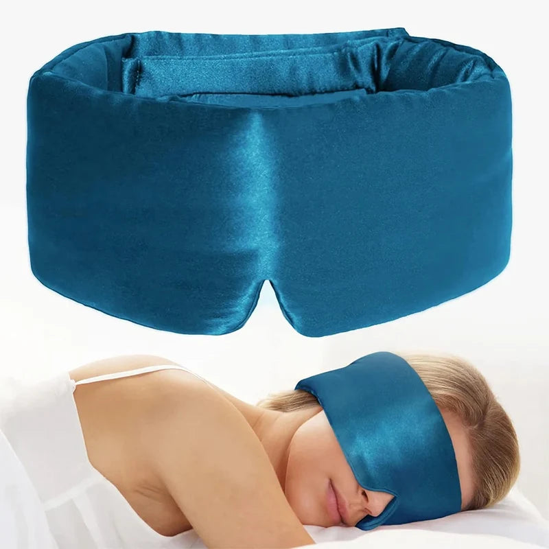 100% Mulberry Silk Sleep Mask – Soft Light-Blocking Eyepatch for Travel & Nap