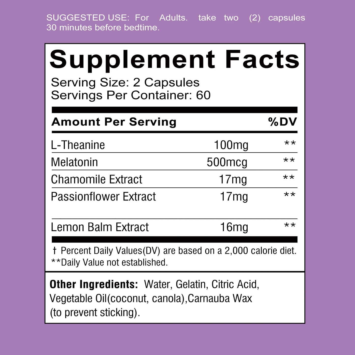 Sleep Aid Capsules – Stress Relief & Better Sleep (120 Count)