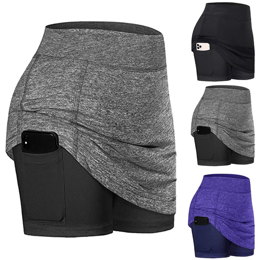 Women’s High Waist Tennis Golf Skort with Pockets