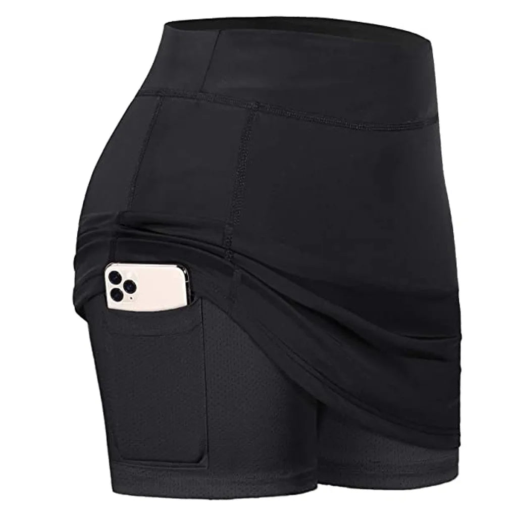 Women’s High Waist Tennis Golf Skort with Pockets
