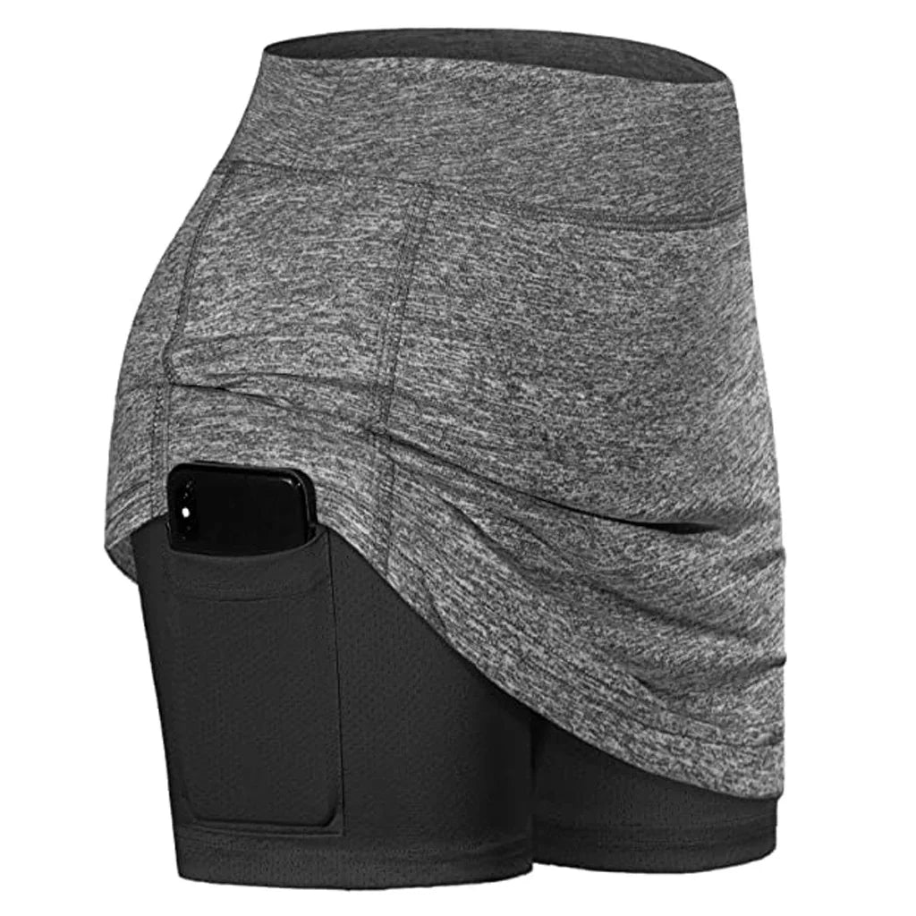 Women’s High Waist Tennis Golf Skort with Pockets