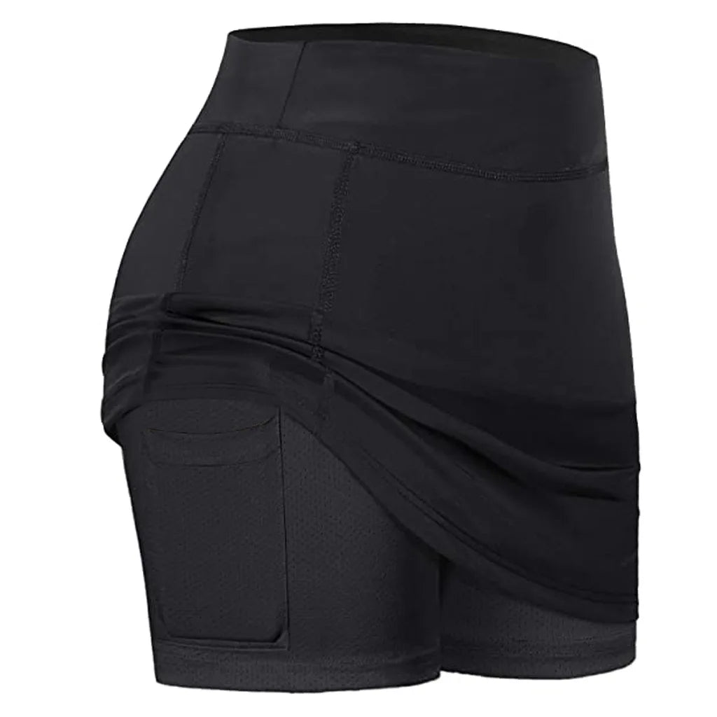 Women’s High Waist Tennis Golf Skort with Pockets