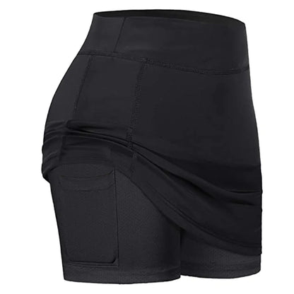 Women’s High Waist Tennis Golf Skort with Pockets
