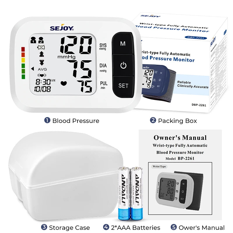 SEJOY Digital Wrist BP Monitor
