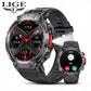 LIGE Flashlight Smartwatch – Outdoor Sports Watch with BP Monitor & BT Call