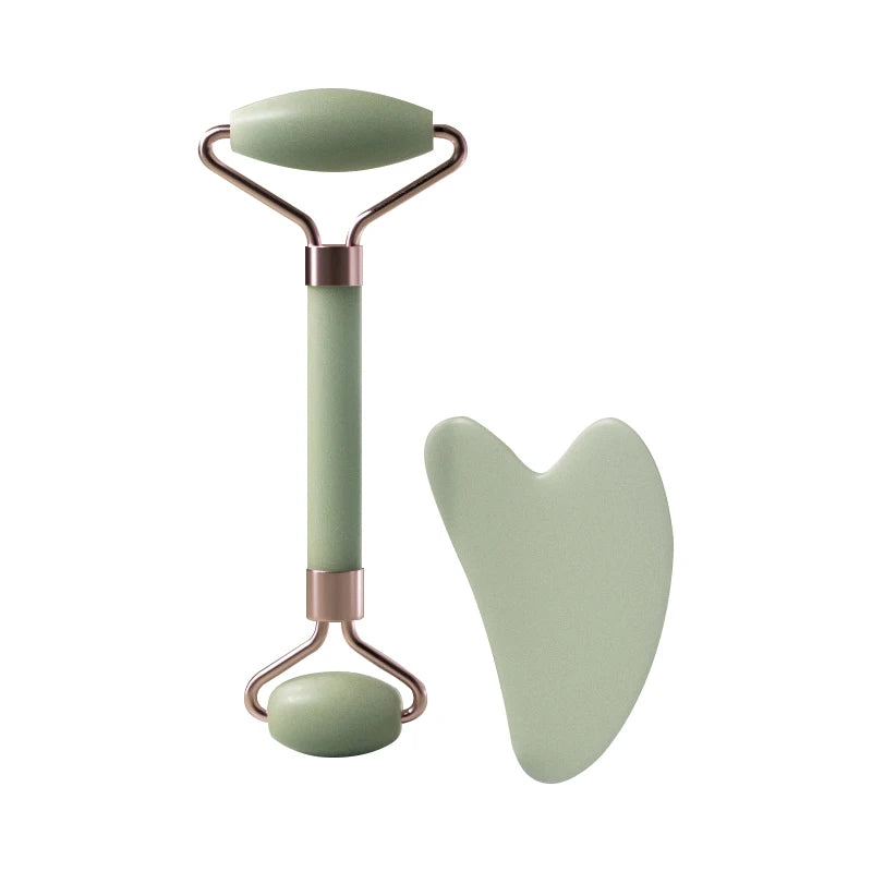 Resin Facial Massage Roller & Gua Sha Tool set