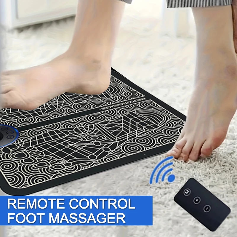 Foldable Electric Foot & Neck Massager with Remote