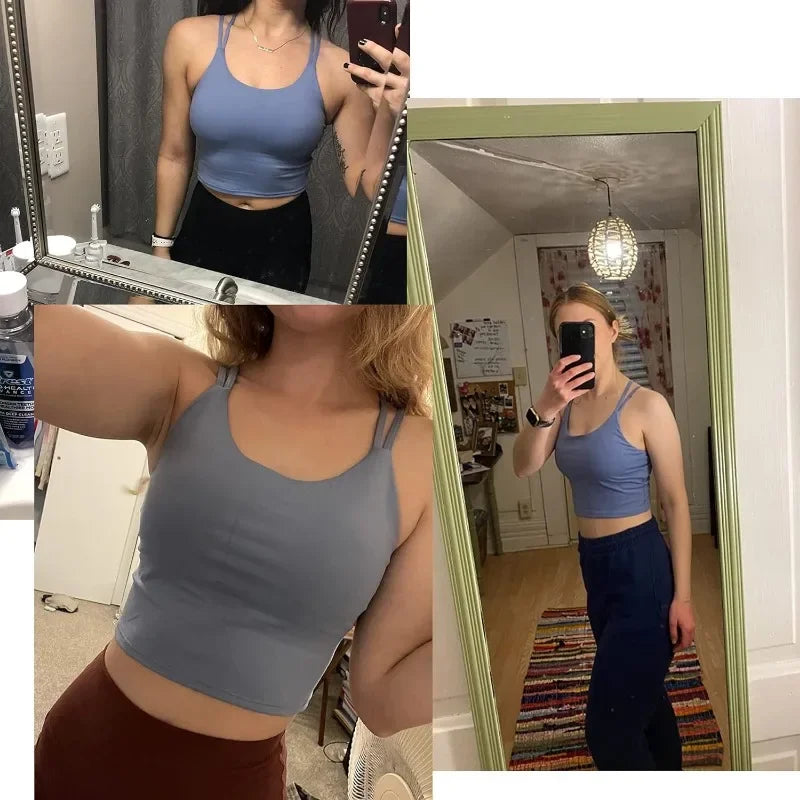 Women’s Padded Sports Bra Workout Crop Top
