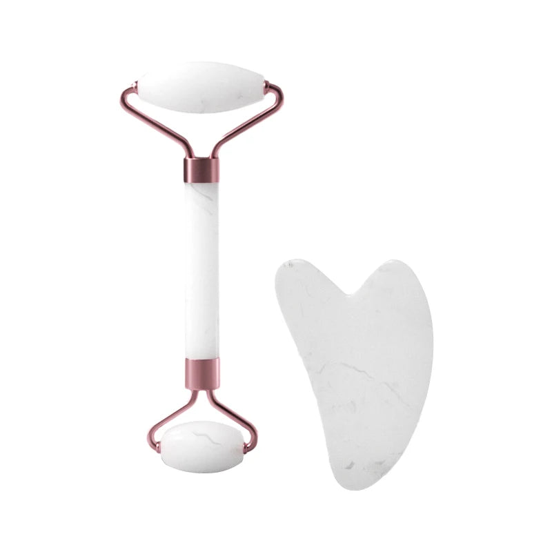Resin Facial Massage Roller & Gua Sha Tool set
