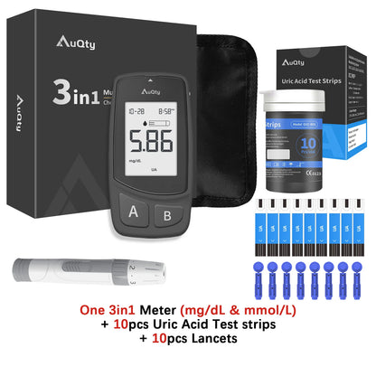 3-in-1 Cholesterol, Uric Acid & Glucose Meter