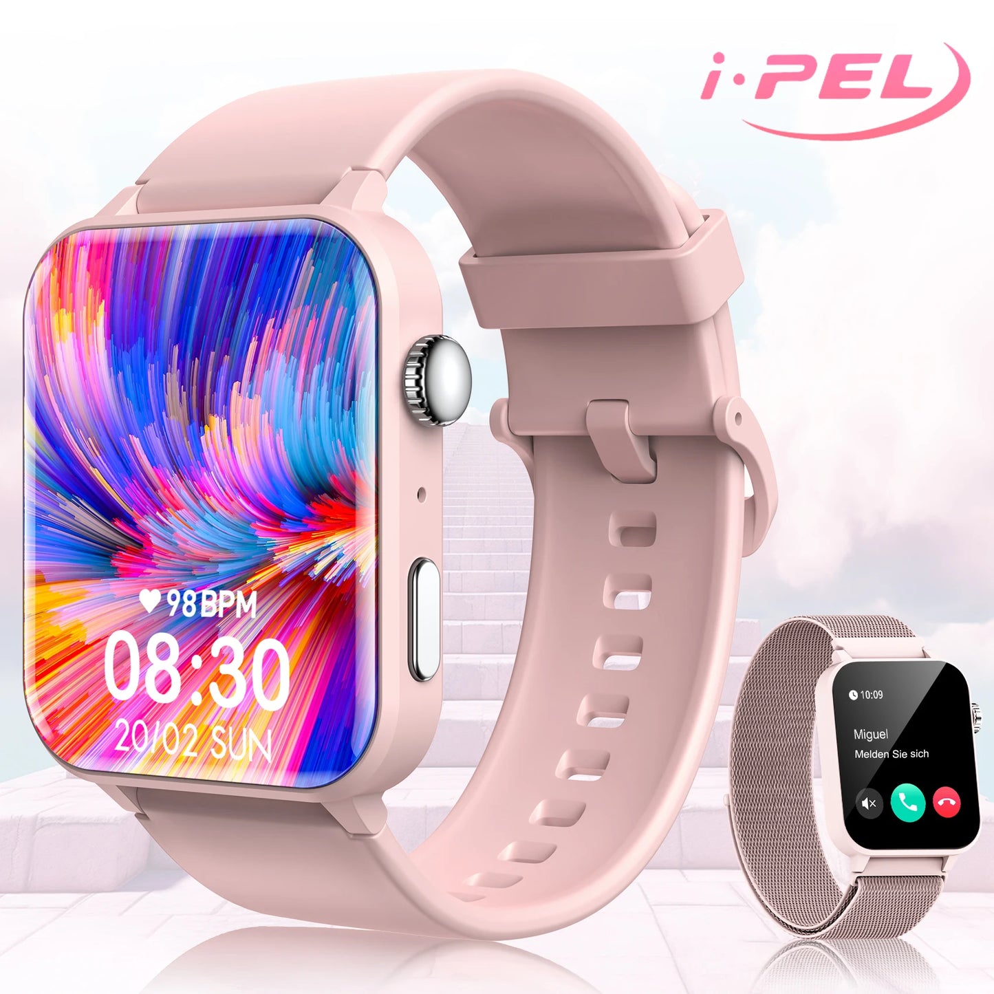 Baolubao 1.85" Smart Watch – Fitness Tracker with Bluetooth Call