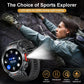 LIGE Flashlight Smartwatch – Outdoor Sports Watch with BP Monitor & BT Call