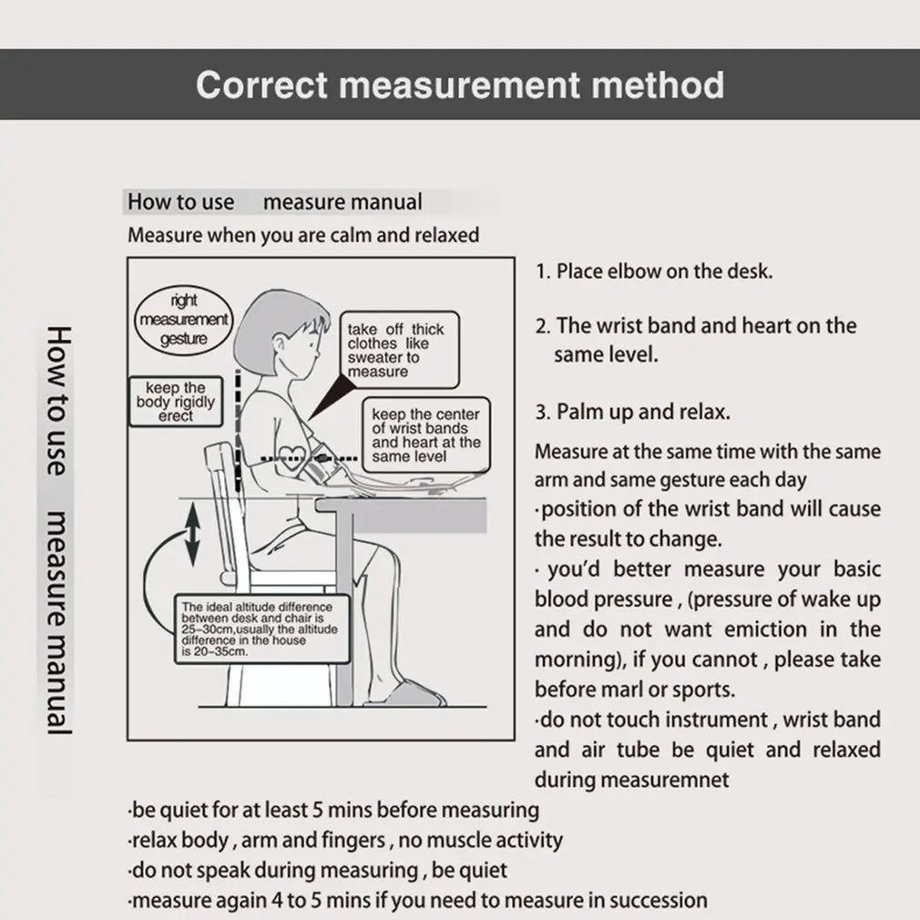Portable Digital Arm Blood Pressure Monitor