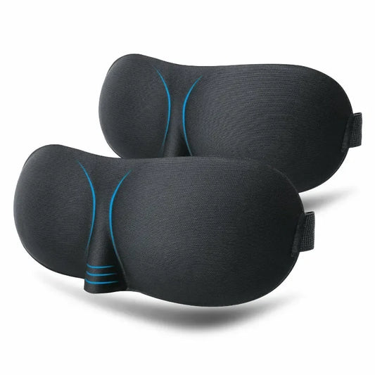 3D Padded Sleep Mask – Light-Blocking Eye Shade for Rest & Relaxation