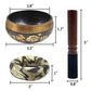 Tibetan Singing Bowl Set – Lotus Design for Meditation & Healing