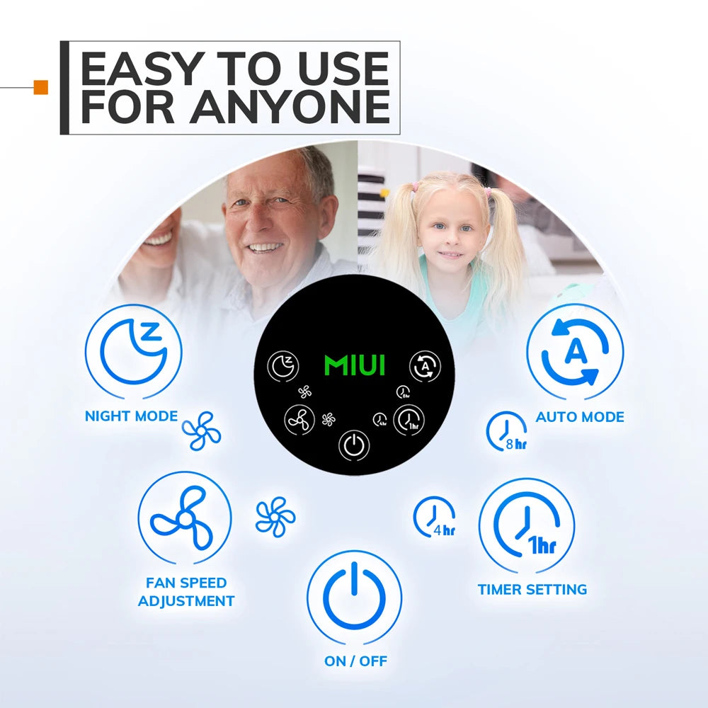 2-in-1 Air Purifier & Humidifier with HEPA Filter