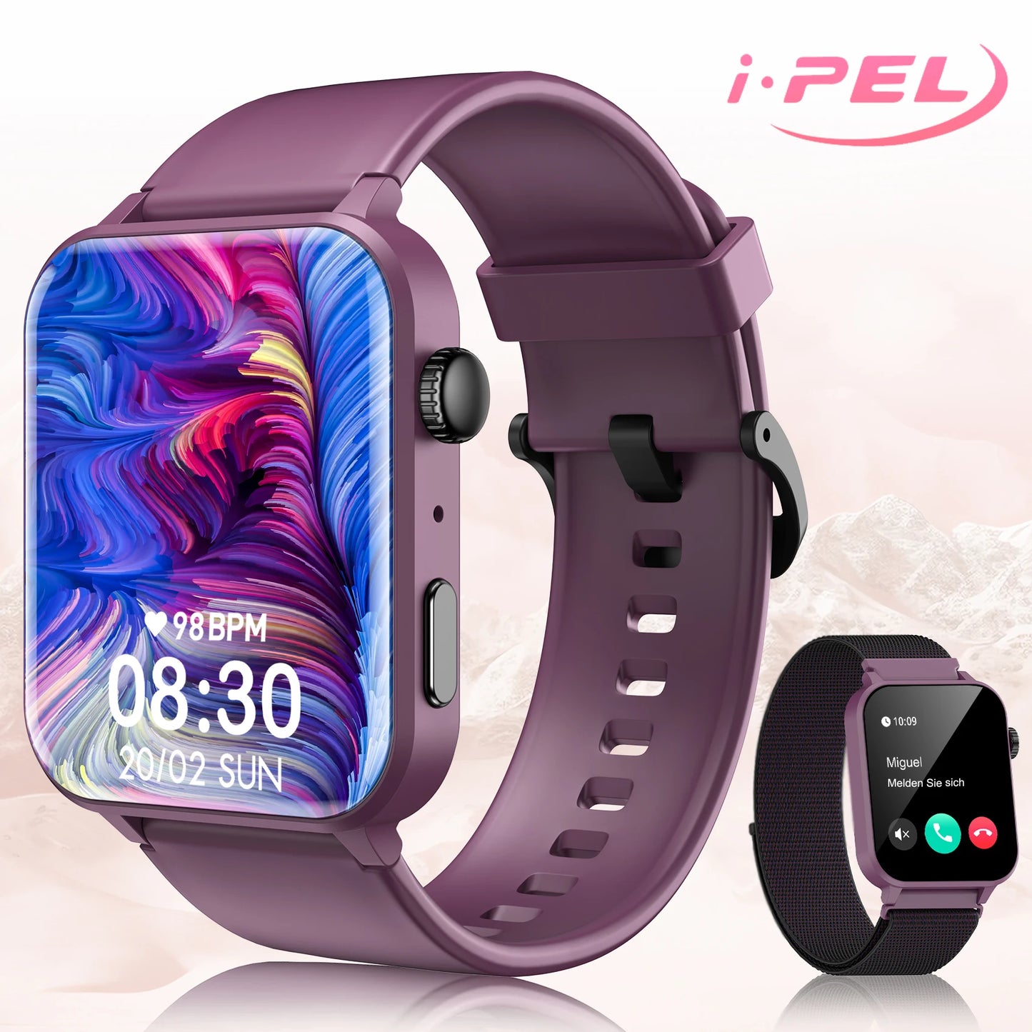Baolubao 1.85" Smart Watch – Fitness Tracker with Bluetooth Call