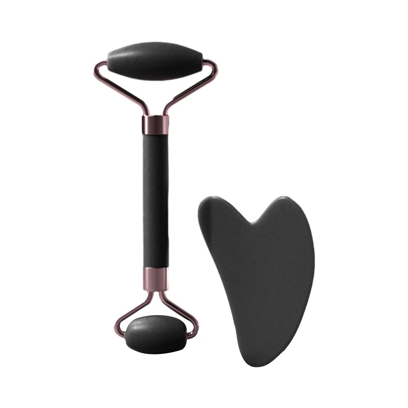 Resin Facial Massage Roller & Gua Sha Tool set