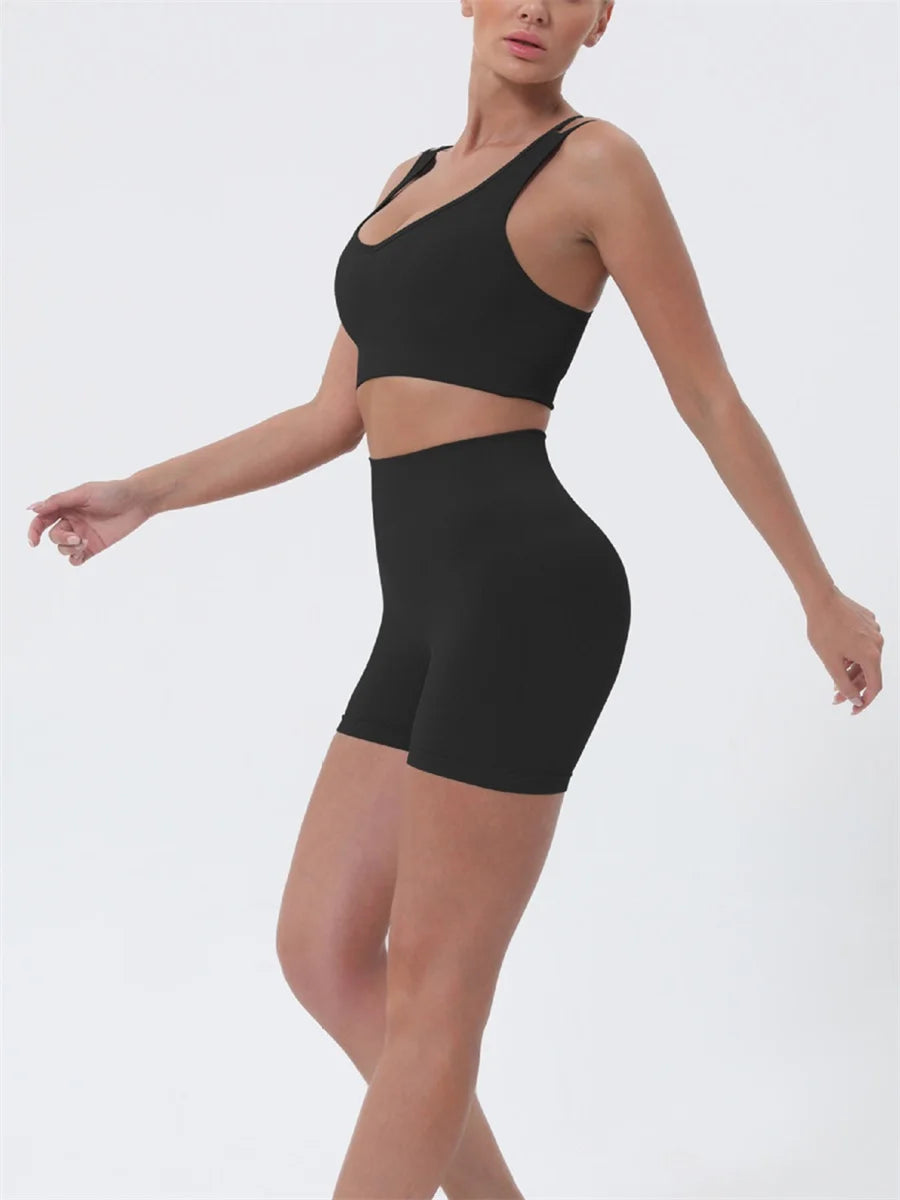 Women’s 2-Piece Summer Crop Top & Shorts Set