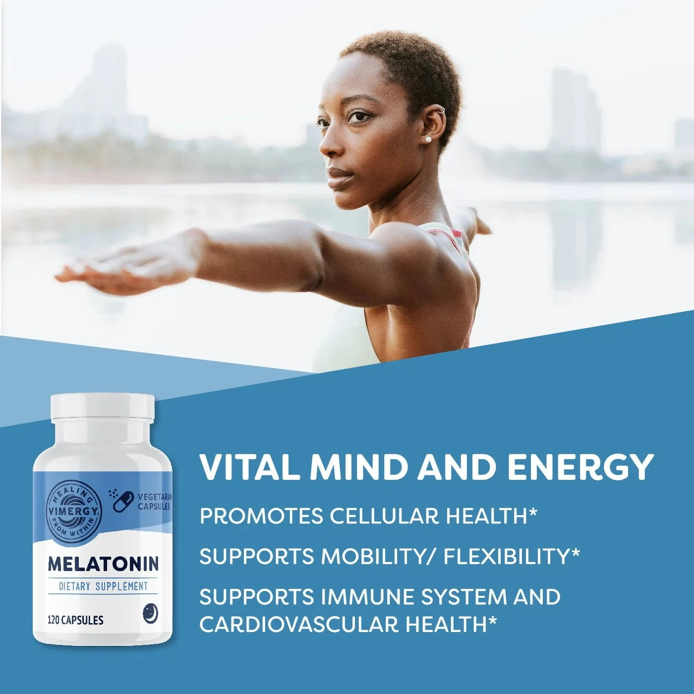 Melatonin Sleep Aid Supplement – 120 Vegan Capsules