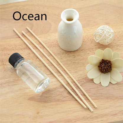 Wicker Reed Diffuser Set – No-Fire Aromatherapy with Glass Bottle