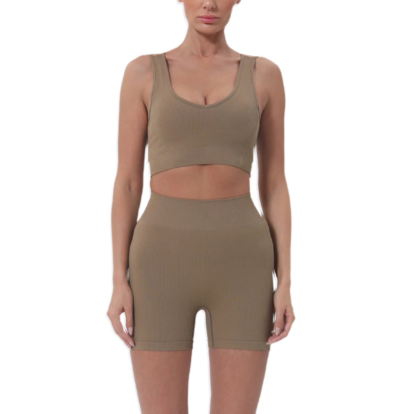 Women’s 2-Piece Summer Crop Top & Shorts Set
