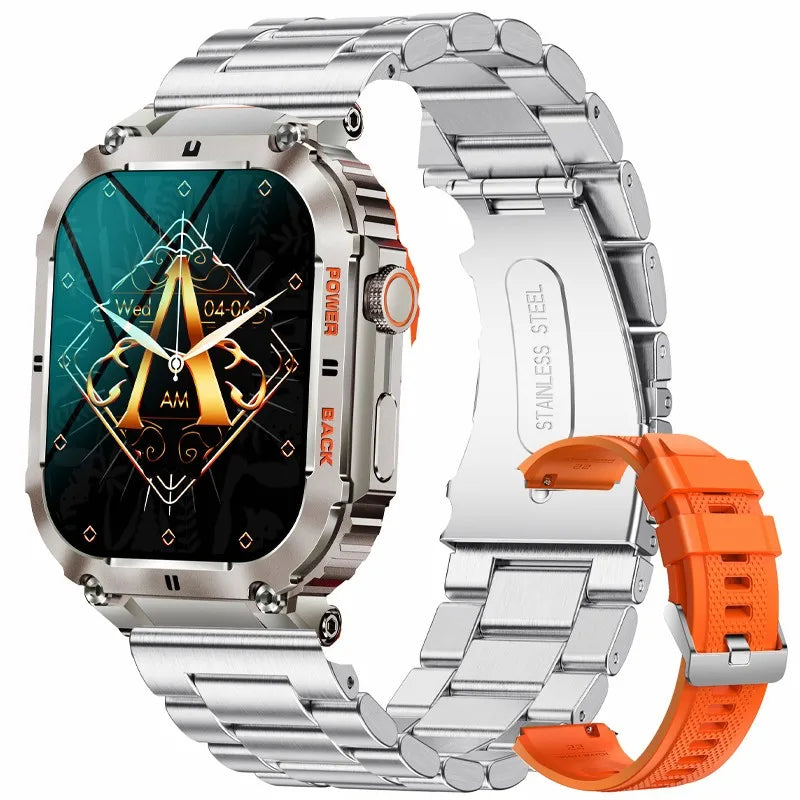 LIGE 1.96" Smartwatch – Bluetooth Call Fitness Tracker for Men