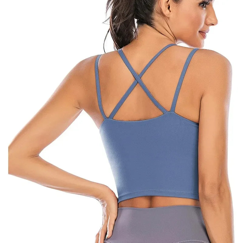 Women’s Padded Sports Bra Workout Crop Top