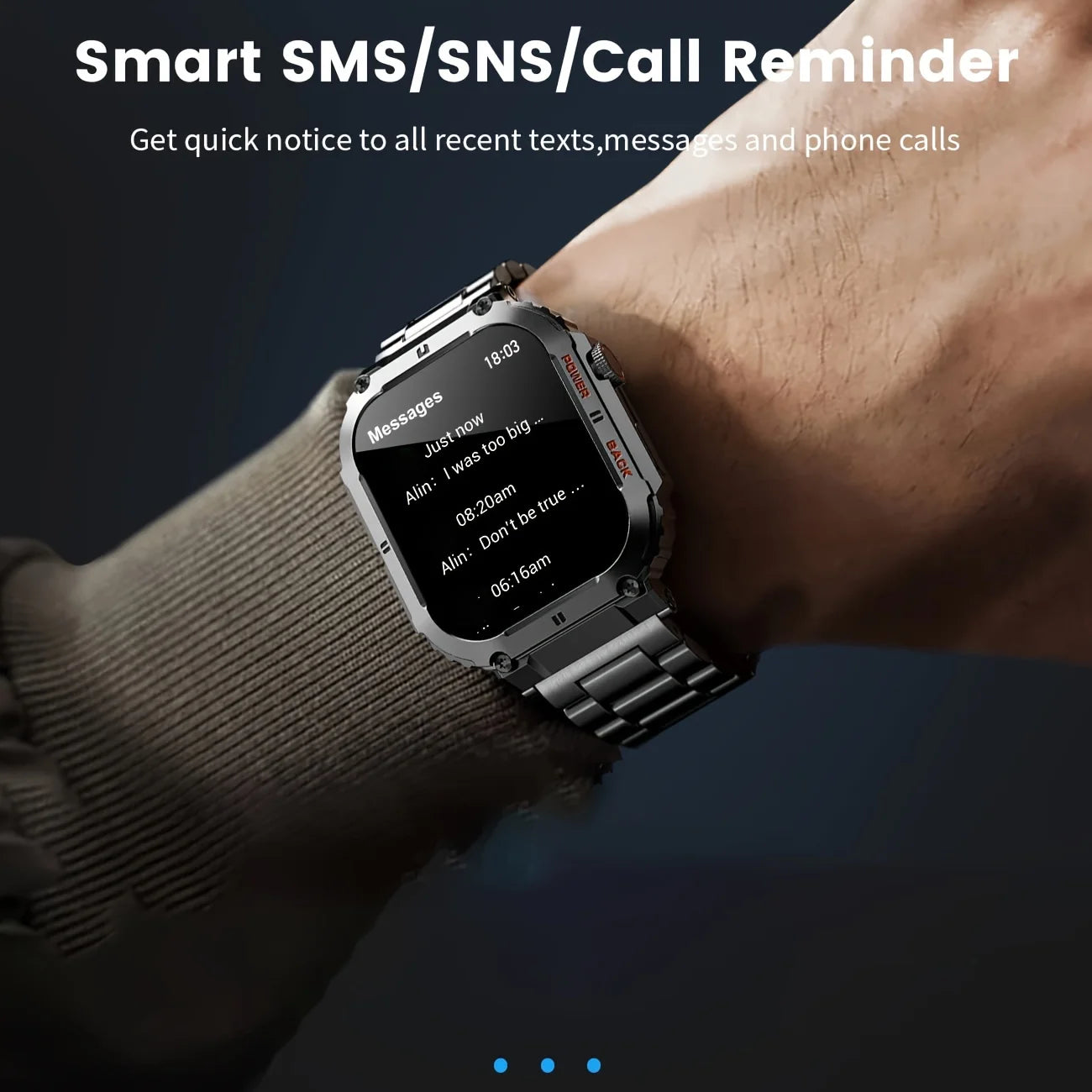 LIGE 1.96" Smartwatch – Bluetooth Call Fitness Tracker for Men