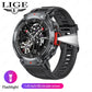 LIGE Flashlight Smartwatch – Outdoor Sports Watch with BP Monitor & BT Call