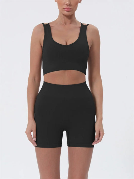 Women’s 2-Piece Summer Crop Top & Shorts Set