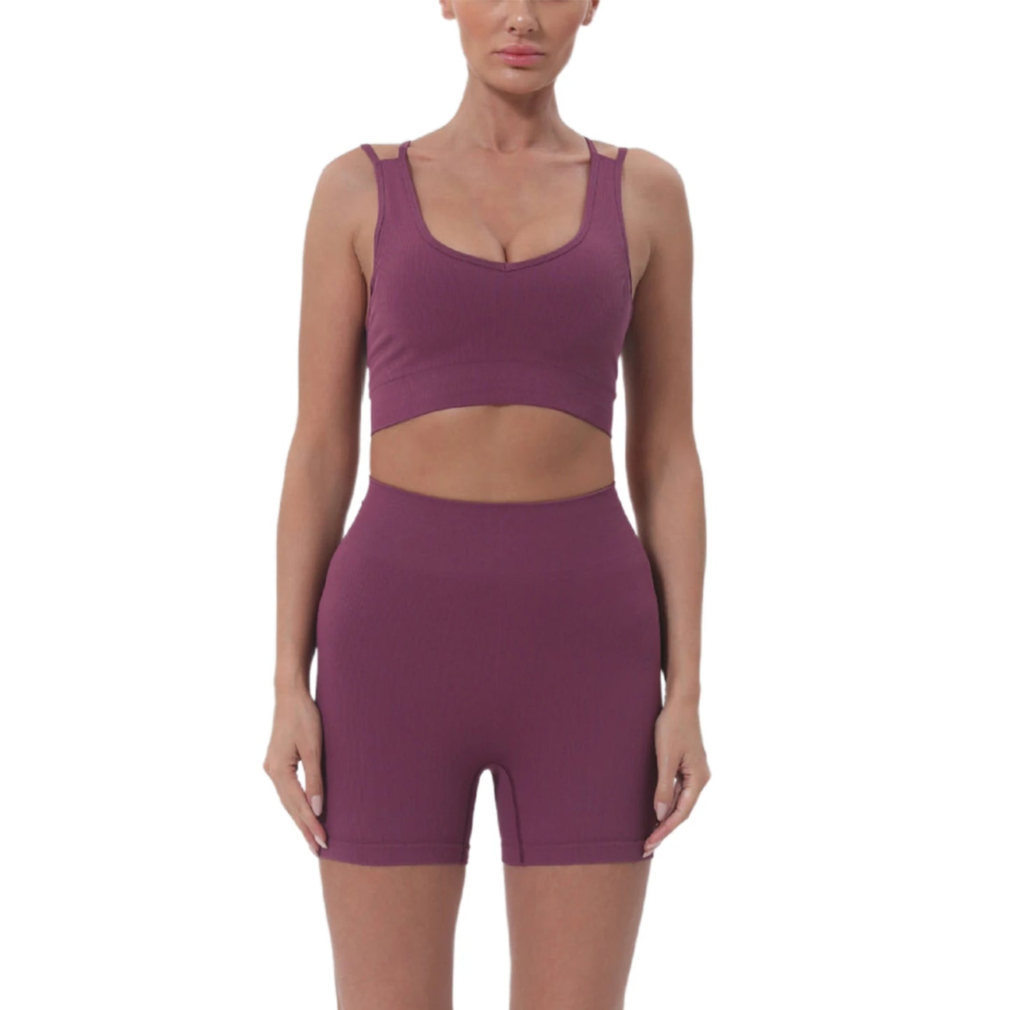 Women’s 2-Piece Summer Crop Top & Shorts Set
