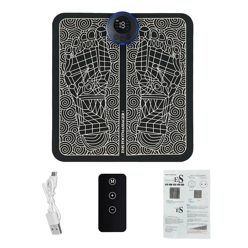 Foldable Electric Foot & Neck Massager with Remote