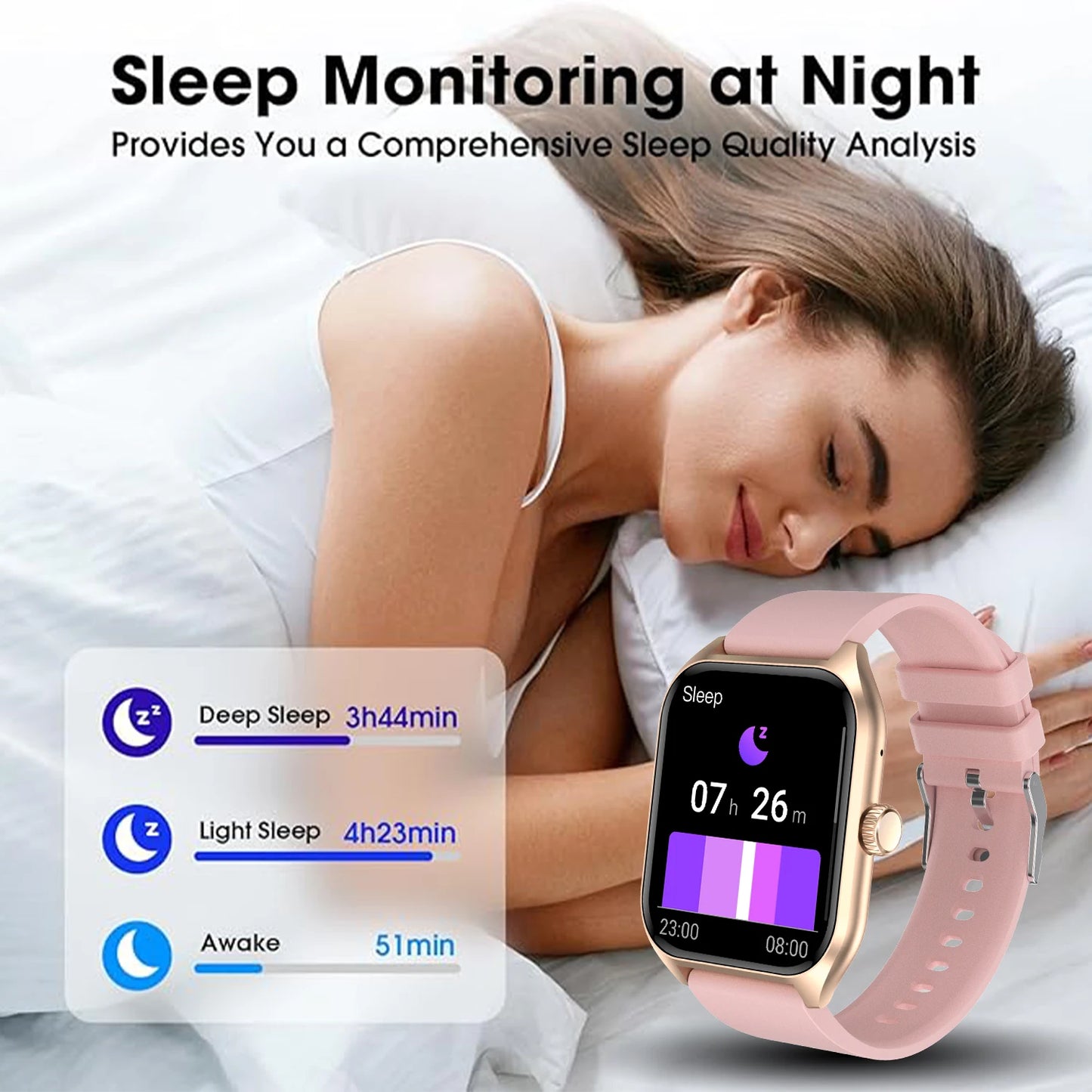 1.96'' Smart Watch with AI Voice Assistant